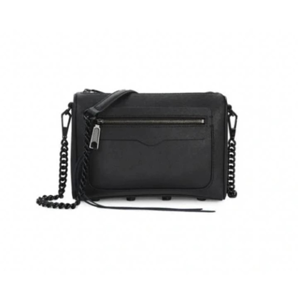 NWOT REBECCA MINKOFF Leather Chain-Link Crossbody Bag